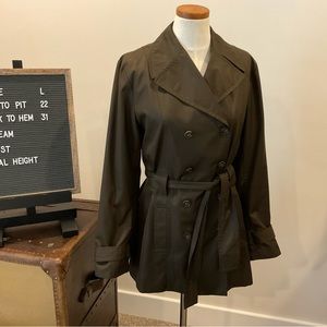 Coffee trench coat